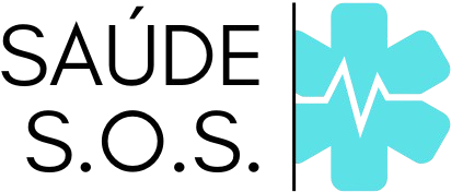 Logo do site Saúde S.O.S., com o nome destacado ao lado de um símbolo médico, representando informações científicas confiáveis sobre saúde.